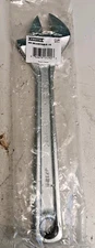 Proto J712A Adjustable Wrench, Alloy Steel, Chrome, 12"