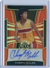2025 Leaf Metal Women of Sport CHERYL MILLER #BA-CM1 Orange Refractor Auto /7