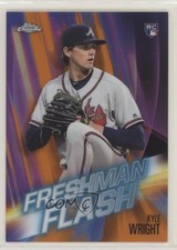 2019 Topps Chrome Freshman Flash Orange Refractor 18/25 Kyle Wright #4 7c5