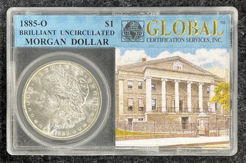 1885-O Morgan Silver Dollar Global Certification Services Uncirculated
