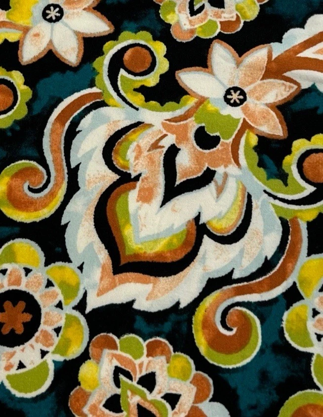 Leggings LuLaRoe OS Talla Única NEGRO TURQUESA VERDE AZULADO Paisley TIE DYE Modernos Suaves Foto 3 de 4