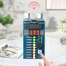 DC 4.5-6V Ultrasonic Distance Measurer Module with LED & Buzzer DIY Kit