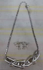Vintage Coro Costume Jewelry Set Necklace Earrings and Bracelet Signed Signed