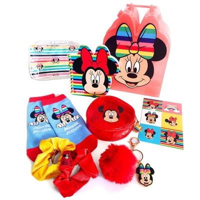 Disney Minnie mouse 7 Exclusive Gift Set Items Accessory Box Carrying Case