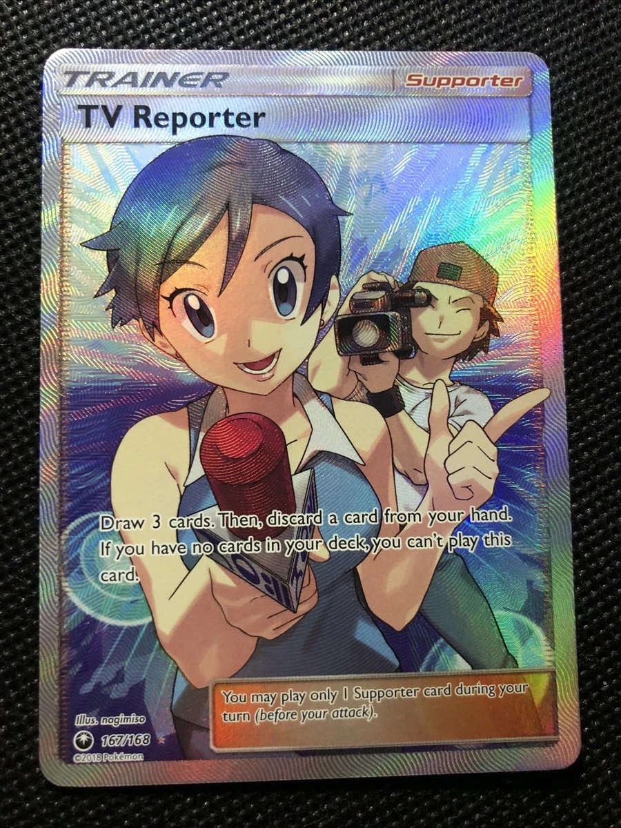 tv reporter pokemon card Tv Reporter 074/066 Champion Road MP Japanese Pokemon Card TCG