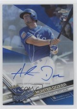2017 Topps Chrome Rookie Blue Refractor 39/150 Hunter Dozier #RA-HD Auto 1u6