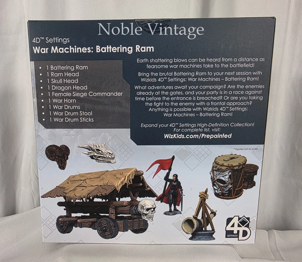 Azulejos de brujo WizKids: accesorio - ajustes 4D máquinas de guerra ariete - AB1 Foto 4 de 4