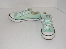 Converse All Star Low Tops Teal Shoes Sneakers 336565F Girls Youth Size 3
