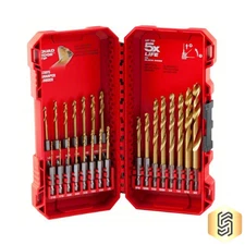 Milwaukee 48-89-4631 SHOCKWAVE Impact Duty RED HELIX Titanium Drill Bit Set-23PC