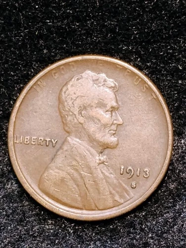 1913 S ~ LINCOLN WHEAT CENT ~ CH VF