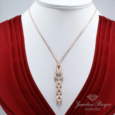 Cartier Collier Agrave Anhänger Rosegold 750 Diamanten N7424320 Gold - Bild 1 von 4