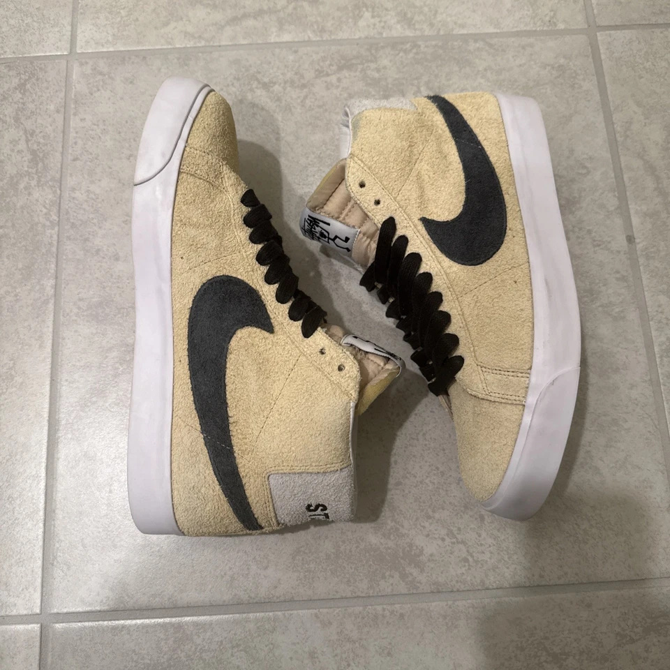 Nike Stussy SB Zoom Blazer Mid QS Midwest Gold, Size M/11 AH6158-700 - Image 2 of 4