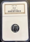 1953  Proof Roosevelt Dime NGC PF-67 The 3rd Year/Lower Mintage 128,800 Nice