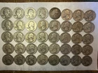 1 Full Roll of 40 Washington 90% Silver Quarters Mixed Mint Circulated 1940s PDS
