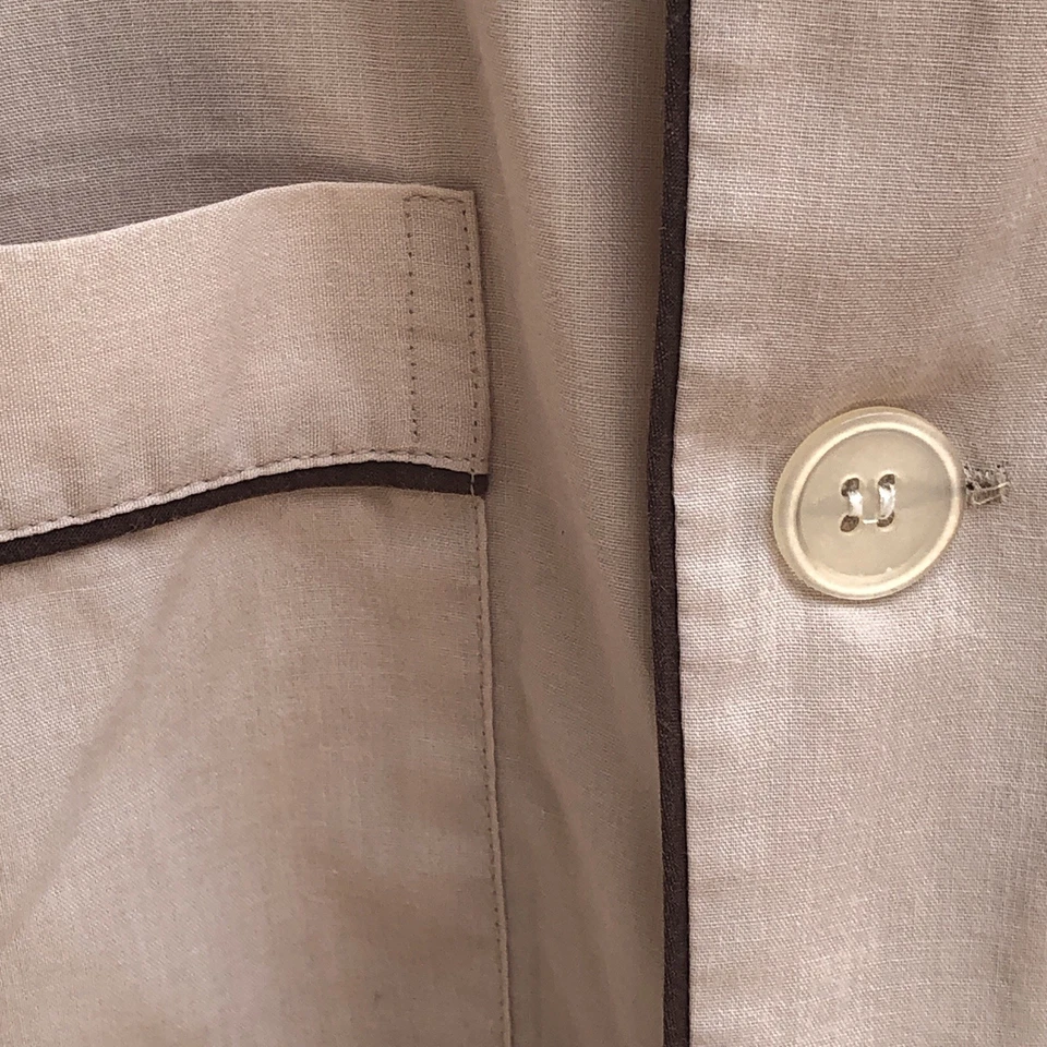 1950 CAMP SHIRT VINTAGE - Rockabilly Japanese Streetwear Pajama Collar w Pockets - Image 4 of 4