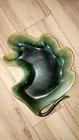 Vintage Mcm Hull Pottery Usa 85 Green Leaf Dish Great Condition