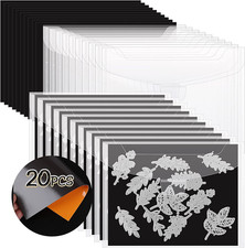 20 PCS Stamp and Die Storage Bag and Rubber Magnetic Sheets,die Storage Set for
