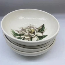 Santa Anita Ware Night Blooming Cereus Flowers Of Hawaii Pottery 5" Bowl X4