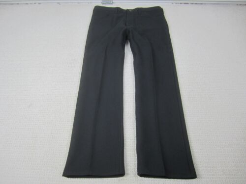 VTG Wrangler Pants Mens 38 Black Bootcut Texturized Stretch Twill 38x32 Made USA - Picture 1 of 10