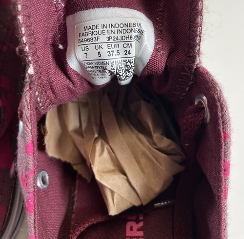 Scarpe Converse Chuck Taylor donna taglia 7 stampa all star bue rosa marrone classiche - Foto 10 di 10