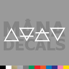 Elements Vinyl Die Cut Decal Sticker - Fire Earth Air Water Alchemy Four