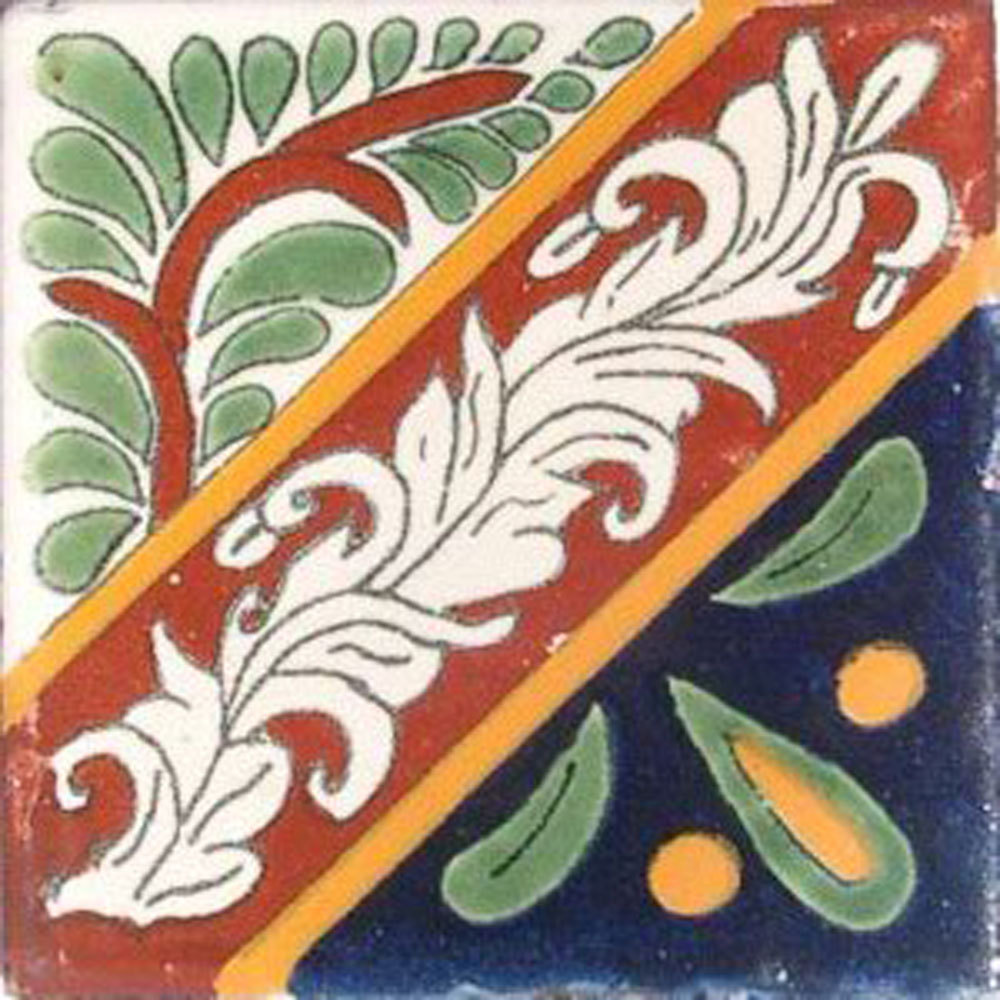 90 Mexican Tiles Talavera Ceramic Handmade Mexico #C003