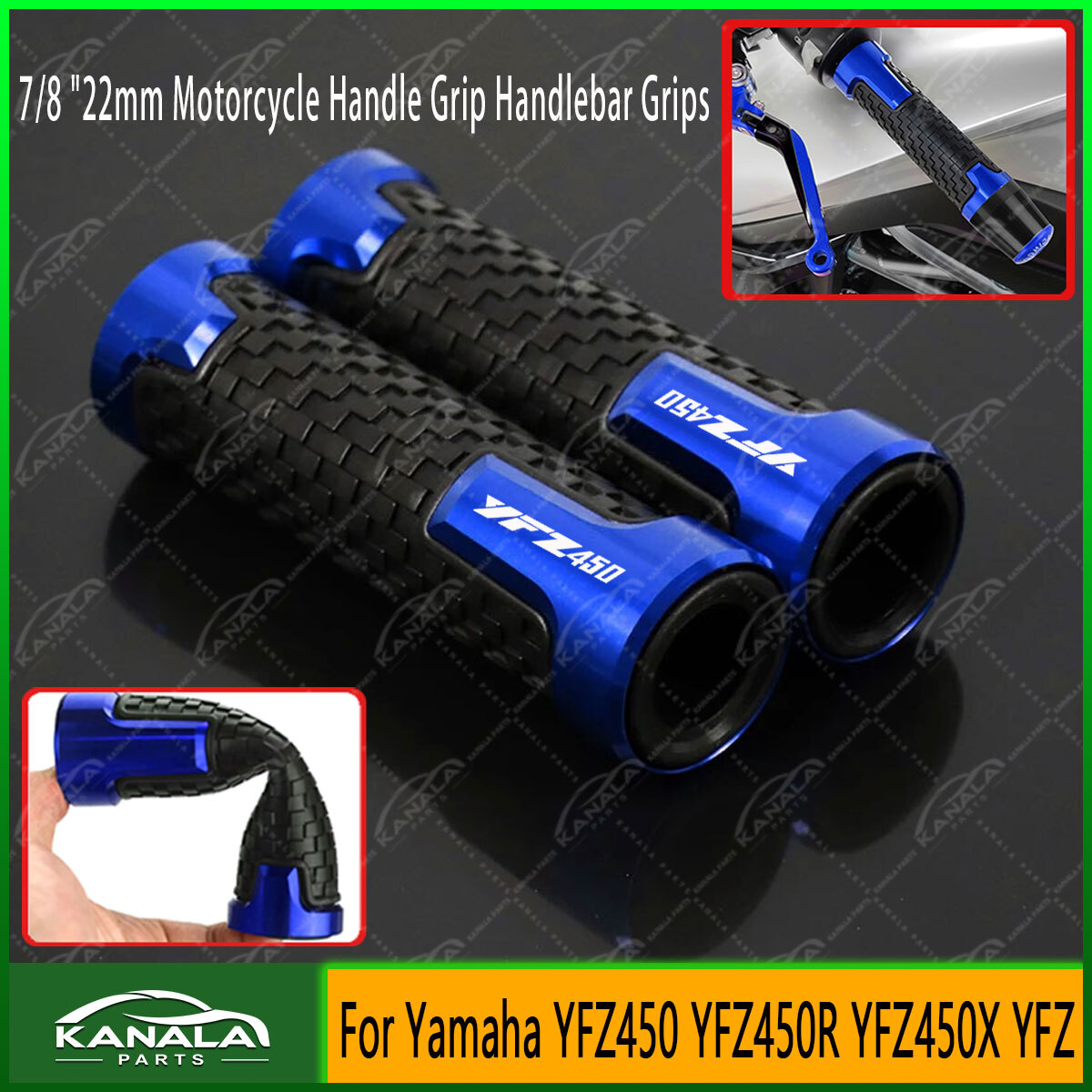 Accessories Handlebar Handle Hand Grips For Yamaha YFZ450 YFZ450R YFZ450X YFZ