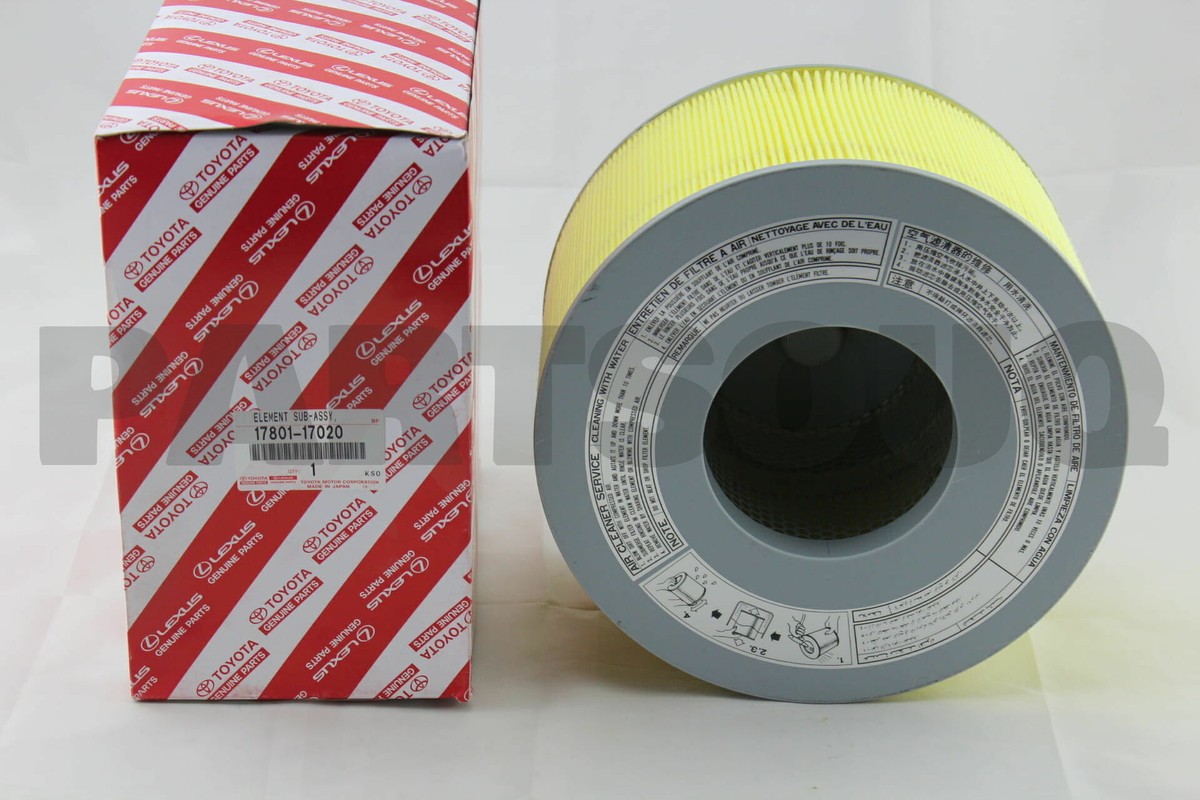1780117020 Genuine Toyota ELEMENT SUB-ASSY, AIR CLEANER FILTER