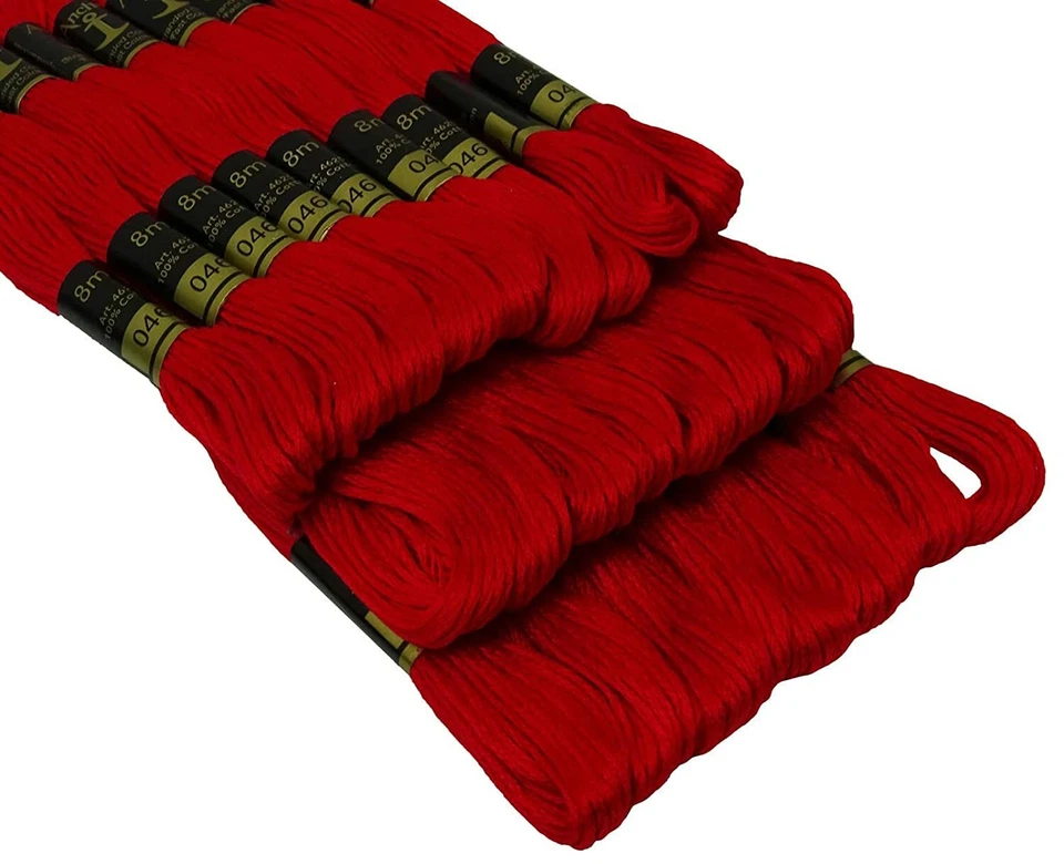 Anchor Threads Cross-Stitch Embroidery Stranded Cotton Craft Sewing Floss Red - Image 3 of 4