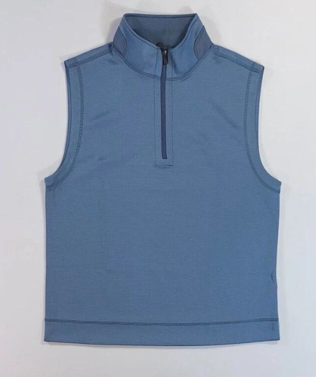 Men's Hickey Freeman Stripe Partial Zip Vest NEW Medium