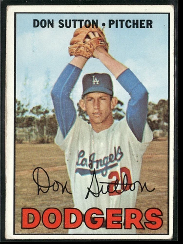 Don Sutton 1967 Topps #445 BASEBALL - EX - Dodgers C02