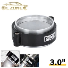 3 inch 76mm Aluminum V-Band Clamp w/ Flange Kit For Intercooler Intake Pipes 3.0