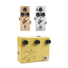 Mosky Silver/Golden Horse K-C DRIVE OVERDRIVE Guitar Effect Pedal LED Metal