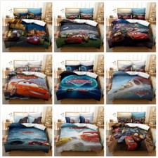 Cars Lightning McQueen Collection Single/Double/King Bed Quilt Cover Set UK AER