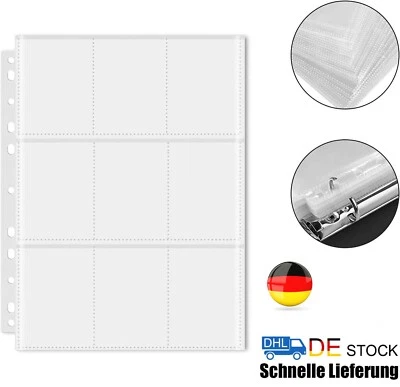 120 Seiten Sammelkarten Hüllen Folien Album Ordner Mappe Pokemon Karten 9-Pocket