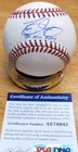Autographed DAVE JUSTICE "90 NL ROY" Official Major League Baseball PSA/DNA COA