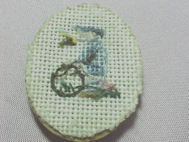 4 миниатюрные картины рукоделие в рамке - Изображение 3 из 4