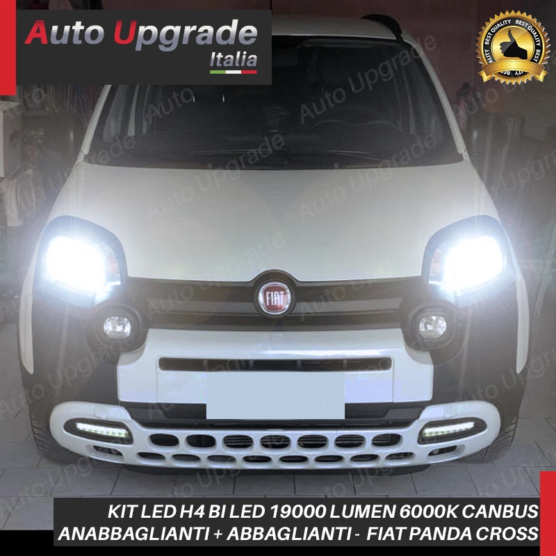 KIT FULL LED PER FIAT PANDA CROSS ANABBAGLIANTI ABBAGLIANTI FENDINEBBIA 6000K - Immagine 4 di 4