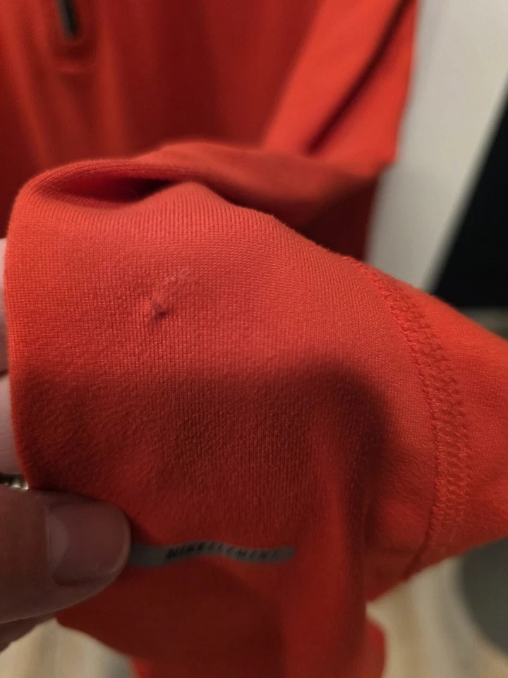 Nike Element Dri-Fit Running Pullover XL Red Half Zip Long Sleeve Mens Shirt J12 - Image 4 of 4