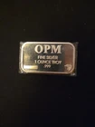 Silver Bar 1 oz .999+ Fine OPM #19 Ohio Precious Metals USA 1 Troy Ounce Silver