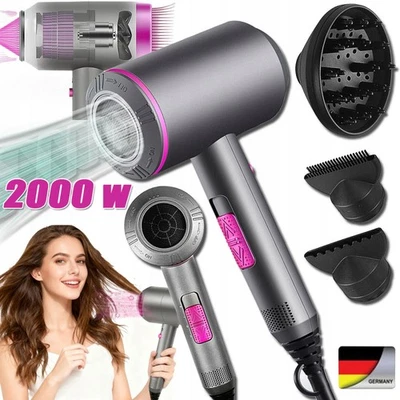 MARKENLOS 2000W Ionen Föhn Haartrockner Haarfön Profi Fön Ionen Hair Dryer Heiß-Kaltluft