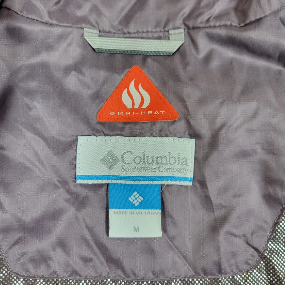 Columbia Puffer Vest Women M Purple Full Zip Quilted Packable Lightweight Hiking - Image 4 of 4