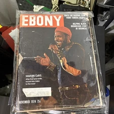 Ebony Magazine November 1974 Cover Marvin Gaye