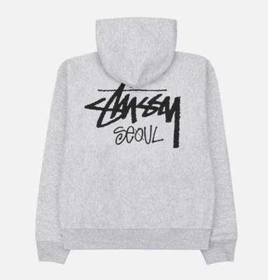 Stussy Stock Seoul Zip Hood Ash Heather Korea 3973877/3973980 (No tariffs) - Photo 1/2