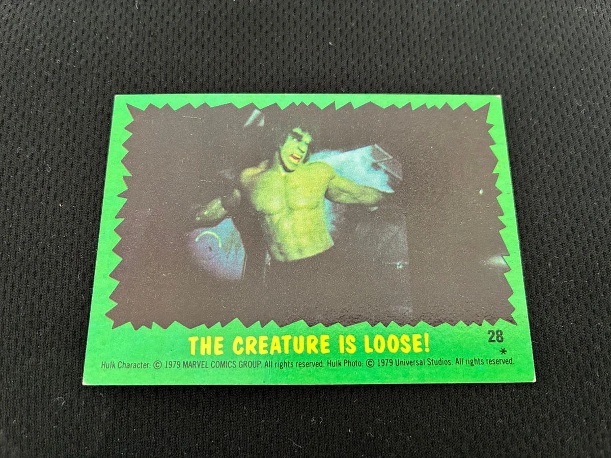 The Incredible Hulk Topps with Vintage Collectable Trading Cards