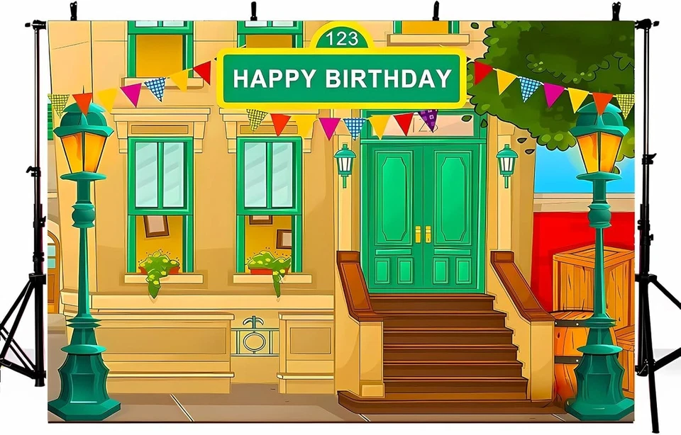 Фоновый баннер на тему первого дня рождения для вечеринки Elmo Back To School 7x5 футов - Изображение 2 из 4