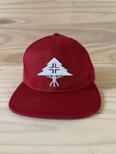 LRG Lifted Research Group "Legacy Tree" Snapback Hat (Red) Cap