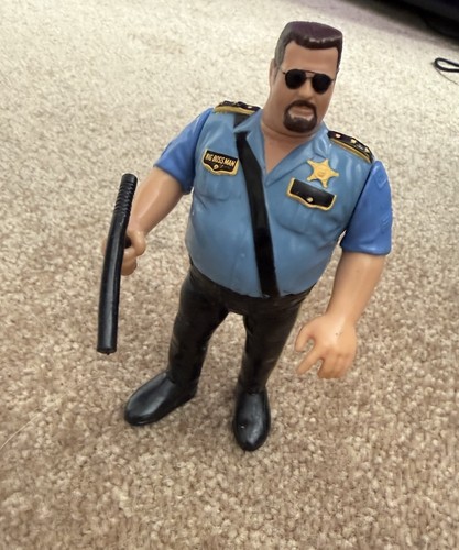 RARE USED WWF BIG BOSS MAN SERIES 1 HASBRO 1990 AC...