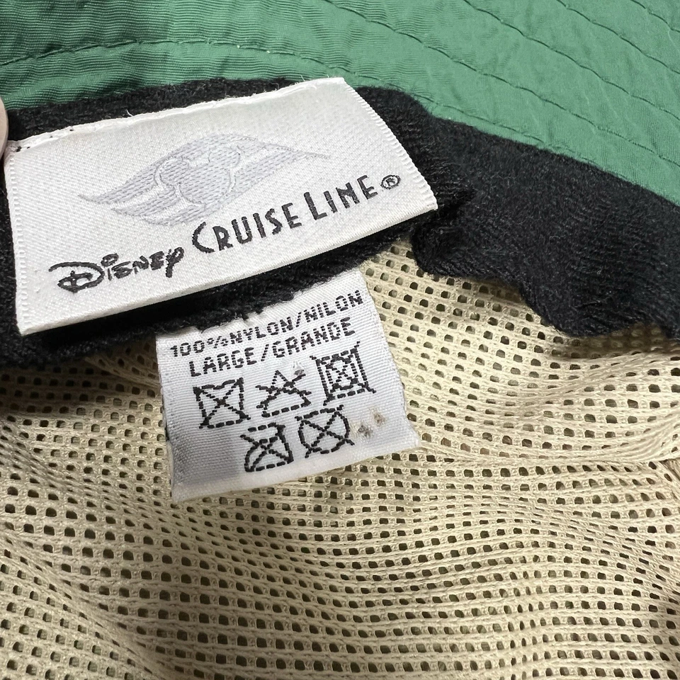 迪士尼Castaway Cay Bucket帽子男式L绿色邮轮巴哈马宽边帽 — 第 3/4 张图片