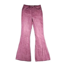 Idyllwind Miranda Lambert Women's Corduroy Flare Pants Size 8 28x33 Pink